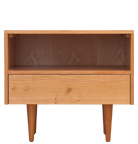 Asher one drawer nightstand straight legs