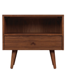 Asher 1 drawer nightstand angled legs